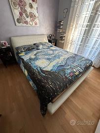 Letto matrimoniale in pelle Contempo