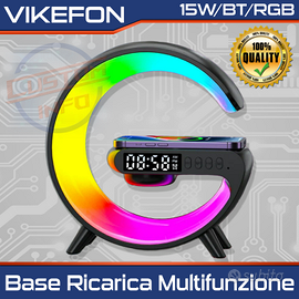 Caricabatterie Wireless multifunzione 15W RGB
