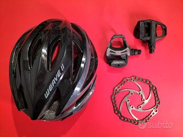 Pedali Shimano + Disco 140 + Casco
