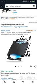 Masterizzatore DVD CD Esterno 8 in 1 Nuovo
