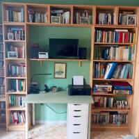 Scrivania e libreria