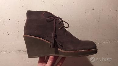 Scamosciato marrone Sr Scholl, lacci e nappe nr 41