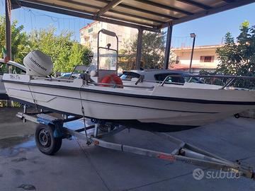 Barca e motore 40 cavalli johnson 4 tempi