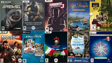 LOTTO  10 GIOCHI PER PC NUOVI MASS EFFECT 2