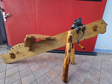 Sgranatrice per Mais Manuale con Panca in Legno