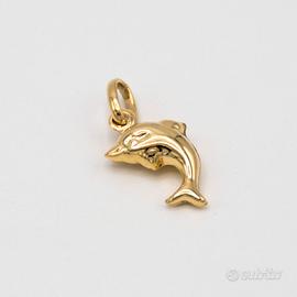 Ciondolo “delfino” in oro giallo 9 kt S.14