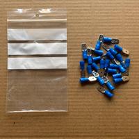 25 PZ FASTON MASCHIO PREISOLATO 6,3 mm BLU
