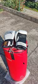 sacco boxe 30kg con guantoni 10 once