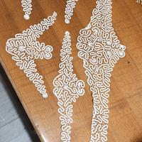 5 applicazioni Cantù/tombolo per lenzuolo matr.