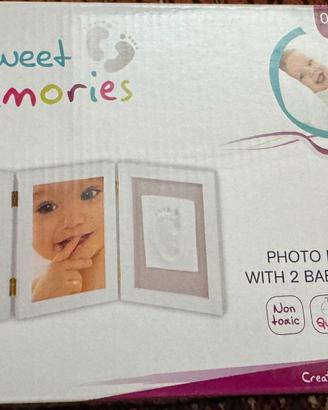 Portafoto 3 Cornici con Kit Impronte