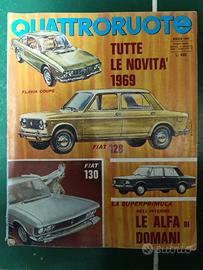 Quattroruote Marzo 1969 – Fiat 128, 130, Flavia – 