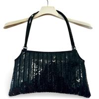 Borsetta nera con paillettes