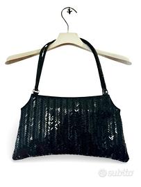 Borsetta nera con paillettes