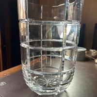 Vaso in cristallo al piombo tagliato Ceska anni 90