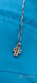 Collana ciondolo crocifisso argento S925