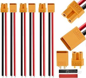 3 Paia XT30 Maschio/Femmina con Cavo Silicone 16AW
