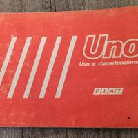 LIBRETTO USO MANUTENZIONE FIAT UNO 3a ed. 1983