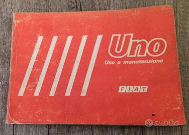 LIBRETTO USO MANUTENZIONE FIAT UNO 3a ed. 1983