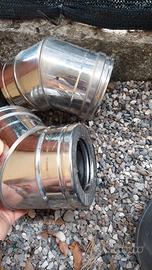 curve 80/130  camino doppia parete