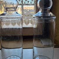 Vaso in vetro con coperchio in vetro