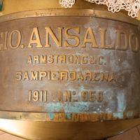 Targa Ottone Locomotiva a Vapore DUOMO Ansaldo 