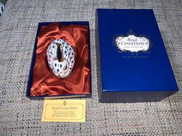 Coniglio Porcellana da collezione rifilato oro