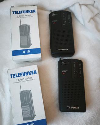 Coppia Radio Vintage Telefunken R10 Nuove con Scat