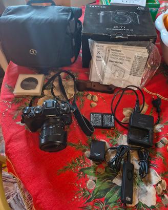 fujifilm x-t1 xt1 con 18-55mm f2.8-4 e accessori 
