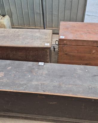 cassa pancha baule legno massello antico vintage 