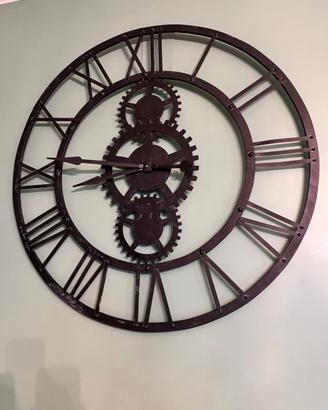 Orologio stile industriale in ferro 