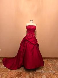 Vestito 800 colore rosso scuro