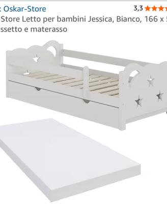 Lettino bambini come nuovo + materasso
