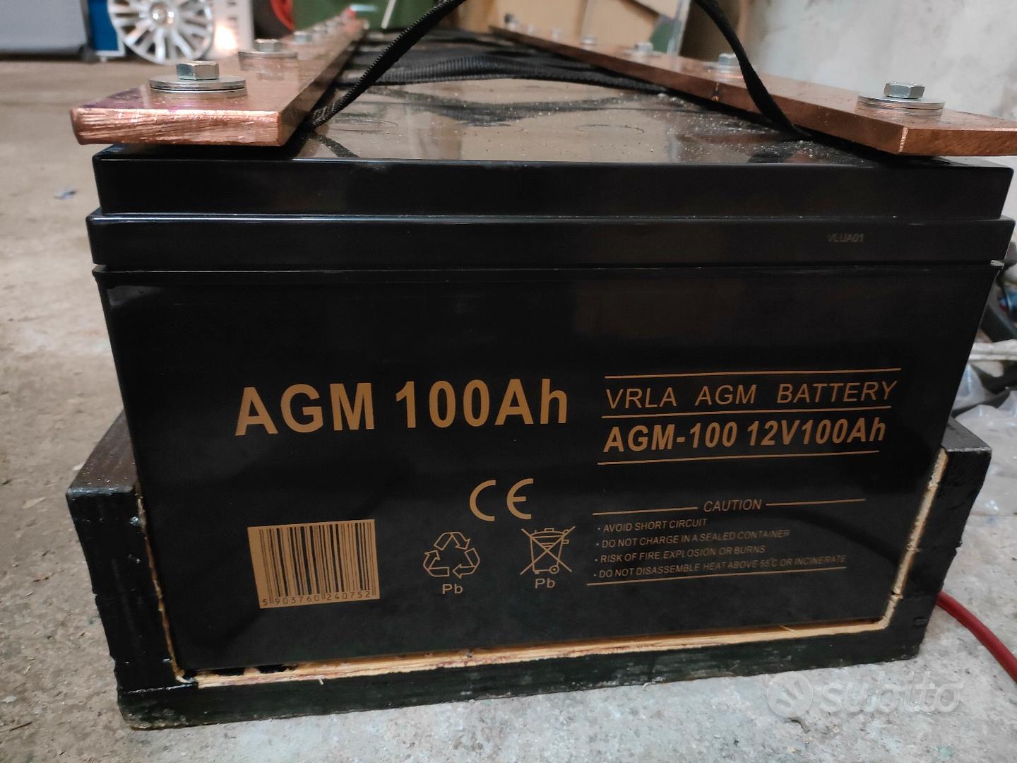batteria AGM 100 ampere - Audio/Video In vendita a L'Aquila