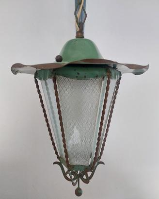 Lampada in ferro battuto anni '50