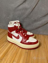 jordan 1 rosse e bianche 41 zip in pelle originali