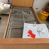 Letto degenza legno chiaro