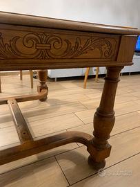 Tavolo antico in noce allungabile