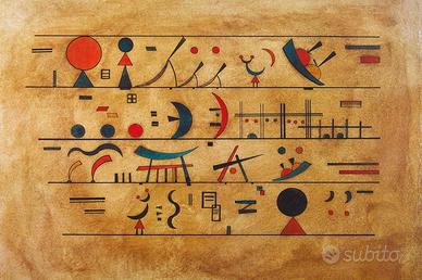 Stampa Kandinsky "Sign Rows" in cornice