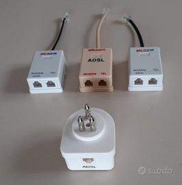 3 Filtri ADSL RJ11 + 1 filtro ADSL tripolare