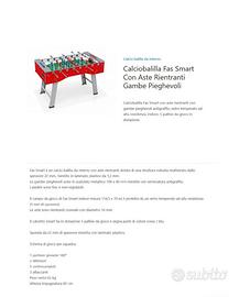 Calciobalilla FAS colore rosso