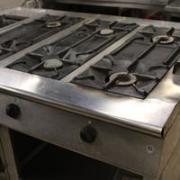 Cucina gas 6 fuochi per ristorante