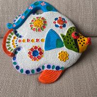 Pesce decorativo ceramica artistica spagnola