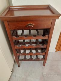 cantinetta portavini in legno