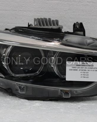 Faro led dx bmw serie 4 f32 f33 f36 lci | 000445