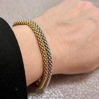 Bracciale donna Oro 18kt  giallo e bianco Fope 