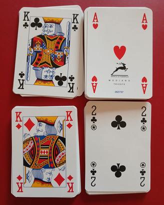 Carte da gioco Poker Modiano, sponsor Borbone