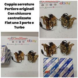 Coppia serrature elettroniche Fiat uno turbo