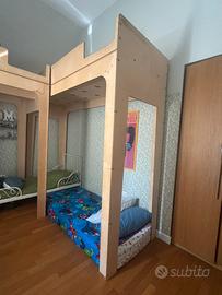 Letto a soppalco Totem