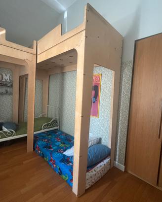 Letto a soppalco Totem