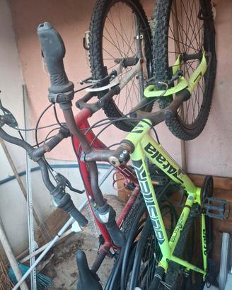 bici da passeggio e 3 Mountain bike
